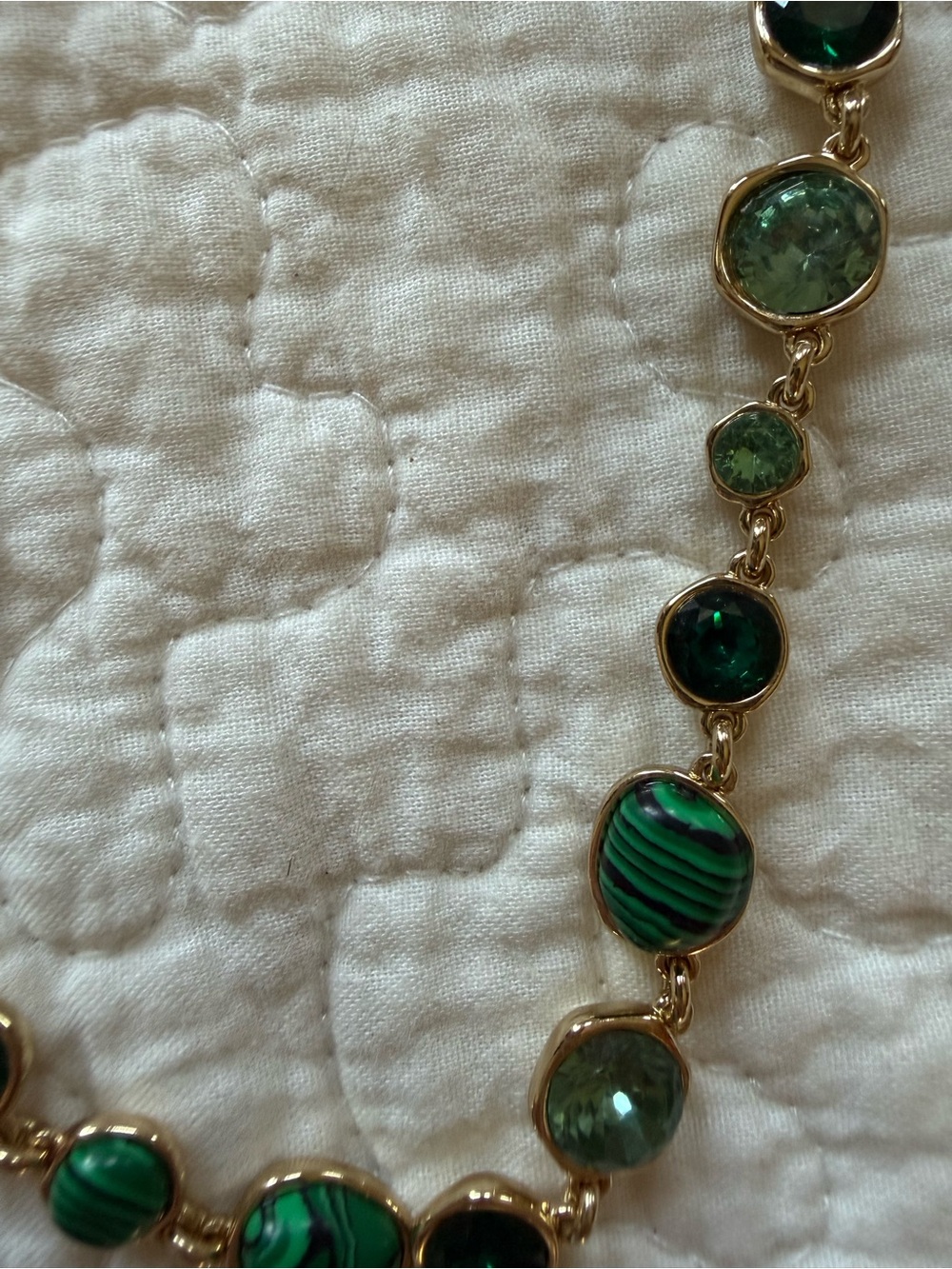 Banana Republic Green and Gold-Tone Necklace - Picture 2 of 3